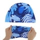 thumbnail image 5 of Gorro de natación de nailon con estampado de algas marinas azul, 1 pieza, 5 of 5