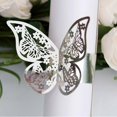 thumbnail image 1 of Butterfly Napkin Ring Wedding Towel Rack Pearlescent Paper Buckle Tableware, 1 of 1