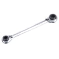 thumbnail image 1 of Unique Bargains 4 in 1 Reversible Ratcheting Wrench, 8-9-10-11mm 12 Point Double Box End, 72 Teeth, Metric, CR-V, 1 of 5