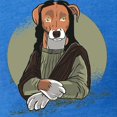 thumbnail image 3 of CafePress - Mona Lisa Dog T Shirt - Mens Football Shirt, 3 of 4