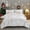 White, variant on Black Gold Metallic Marble Comforter Set Queen Size,Soft Microfiber Bedding Set(90"x90")