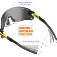 thumbnail image 3 of Gafas de sol deportivas RT100 para ciclismo para hombre, sin montura doradas, 3 of 7