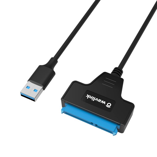 USB 3.0 SATA III Hard Drive Adapter Cable, SATA 3 to USB A Adapter, External Hard Drive