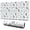 White Cow Milk, variant on Long Mouse Pads for Desk,White Cow Heart Egg Pattern Desk Mats on Top Of Desks, Desk Mouse Pad Extra Large with 3mm Non-Slip Base and Stitched Edge for Gaming,Office,Work,Home 31.5"x11.8"