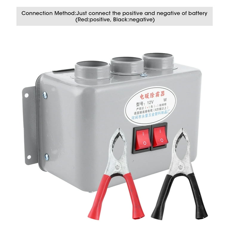 Chauffage De Voiture 12V 600W – 3 Sorties D'air, Dégivrage, Ventilation, Pour Voiture, Camping-car, Bateau