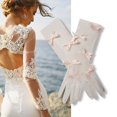 thumbnail image 2 of Bride Marriage Mittens Driving Gloves Lace Glove Shawl Sunscreen Lolitas Mittens, 2 of 7