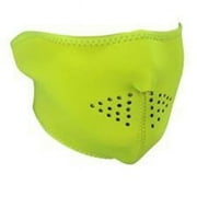 Cold Weather Headwear WNFM142LH Half Mask, Neoprene, High-Visibility Lime