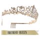 thumbnail image 2 of Corona decorativa de cumpleaños con banda, kit de tiara de diamantes de imitación para fiesta, suministros para fiestas, 2 of 6