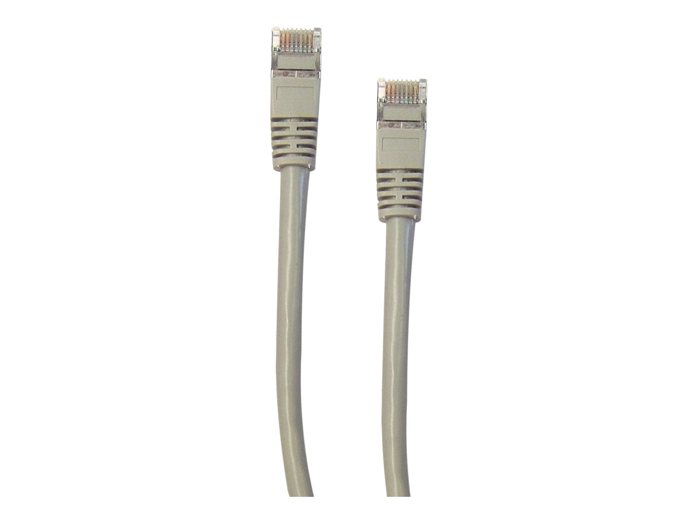 Shielded Cat5e Ethernet Cable, 24AWG, RJ45 Gold Plate Connector, ETL, Snagless Mold Boot 4 Pair Stranded Copper Shielded Twisted Pair (STP), 100 Foot/Gray, CableWholesale