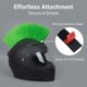 thumbnail image 1 of Peluca con forma de casco, accesorio práctico, ligero y unisex para fiestas. Pieza de cabello estilo única para cosplay y salidas informales. Verde, 1 of 8