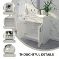 thumbnail image 4 of White Shaker Sink Base Bathroom Vanity Ready-to-Assemble Cabinet 30" Width, 4 of 8