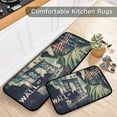 thumbnail image 6 of SKYSONIC Vintage Statue of Liberty Kitchen Mats and Rugs Retro USA American Flag Floor Runner Area Rug Washable Carpet Perfect for Living Room Bedroom Entryway,19.7"x27.6"+19.7"x47.2", 6 of 7