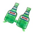 thumbnail image 2 of Dserhfy St Patrick's Day Glasses Glitter Shamrock Beer Bottle Eyeglasses Green Lucky Irish-themed Photo Booth Props for Home Party Favors, 2 of 8