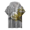 thumbnail image 1 of Qiopertar Liquidation à Moins de 5$ T-Shirt à Manches Courtes à Capuche Col Rond Impression Numérique pour Hommes en Liquidation, 1 of 3
