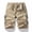 #0429-Khaki, variant on Ceisia Men Multi Pocket Zip Detail Drawstring Waist Casual Cotton Cargo Shorts Gray XXL Gift