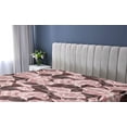 thumbnail image 5 of Ambesonne Floral Fitted Sheet, Romance Painting Roses Print, King Size, Dark Maroon Pale Pink, 5 of 5