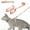 E - Light Pink, variant on Cat Harness and Leash for Walking Escape Proof Plaid Design Cat Harhess