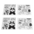 thumbnail image 3 of Juego de Sellos Transparentes álbum de Recortes álbum de Fotos Personalizado Fabricación de Tarjetas Carpeta de Grabación en Relieve TPR Transparente Sellos Transparentes ANGGREK Otros, 3 of 8