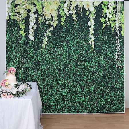 BalsaCircle 8 feet Green Vinyl Photography Background Greenery Vines Printed Party Backdrop Decorations