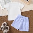thumbnail image 6 of Jamsmile Toddler Boys Outfit Sets Short Sleeve Cartoon Print T Shirts Pullover Tops Striped Shorts Outfits Fall Winter Playwear Little Boy Clothes, 6 of 6