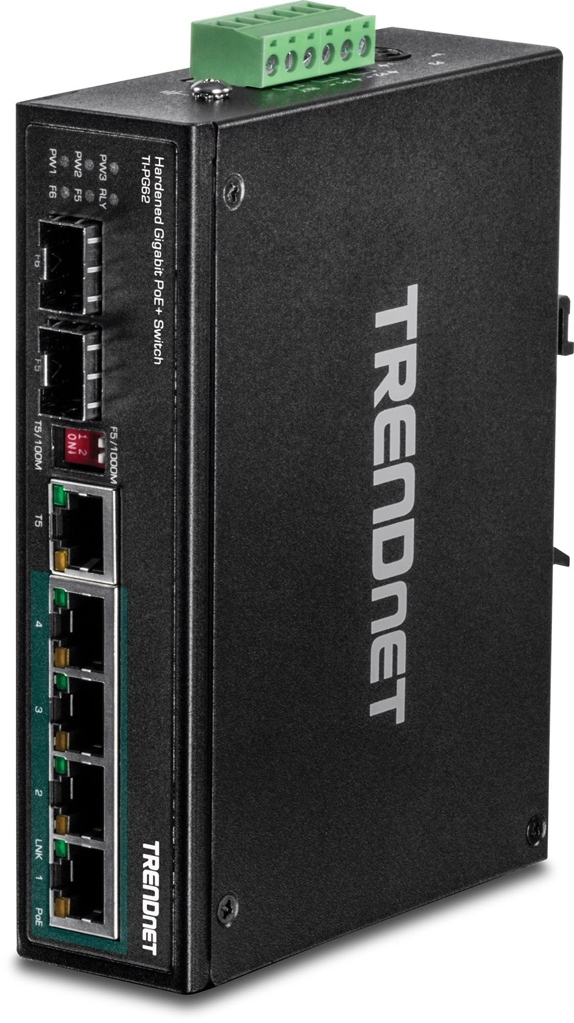 Trendnet 6-port Hardened Industrial Gigabit Poe+ Din-rail Switch (ti 