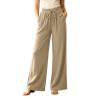 thumbnail image 7 of Edvintorg Wide Leg Capri Pants for Women Flowy Lightweight High Waisted Casual Capris Trouser with Pockets Women’S Clothing White XL, 7 of 7