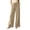 Khaki, variant on Lmueinov Womens Wide Leg Pants with Pockets Cotton Drawstring High Waisted Flowy Palazzo Pants Summer Fall Lightweight Loose Fit Travel Vacation Pants