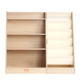 thumbnail image 1 of VEVOR Estantería de madera para niños de 4 niveles, organizador de juguetes para niños pequeños, estantería para libros para habitaciones de niños con estante para libros tipo eslinga de 6 capas, 1 of 9