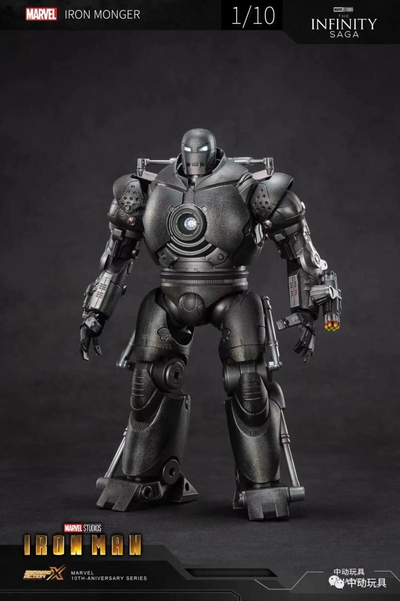 Zhongdong Toys 10th Anniversary 1915-01 1/10 Scale Iron Monger 9 Inch Collector Iron Man Action Figure