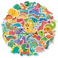 thumbnail image 1 of 50 pegatinas de dinosaurios, lindas pegatinas impermeables de dibujos animados para niños, para estación, 1 of 5
