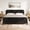 Black, variant on MODERNLUXE Queen Bed Frame with Headboard, Wood Platform Bed with Wooden Slats Support for Teens,Adults,Oak
