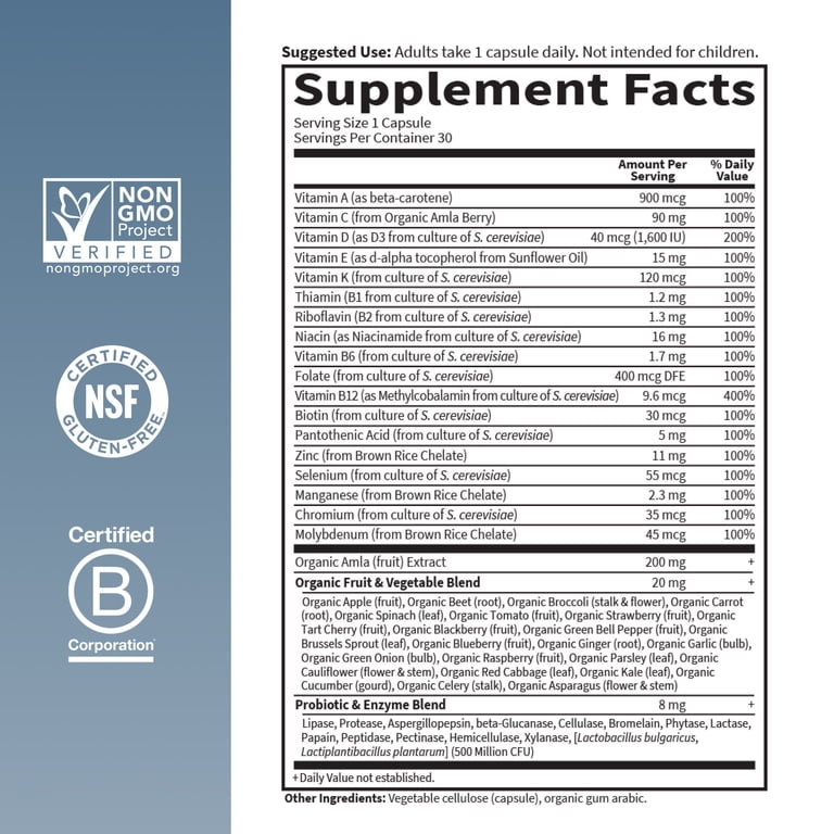 Garden of Life Dr. Formulated Men's Multi, 30 Capsules photo 2