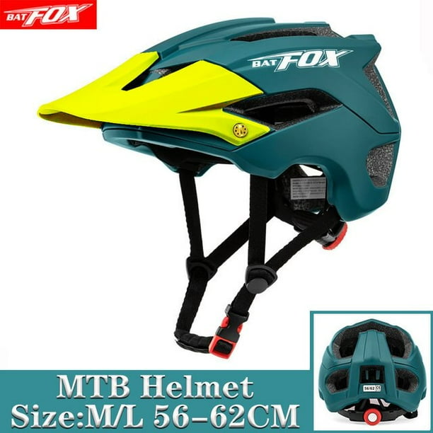 BATFOX-casco de seguridad para hombre, protector de cabeza naranja para ciclismo de montaña, novedad Fivean Cascos de ciclismo