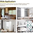 thumbnail image 3 of 24 svarta duschdraperiringar, badrum rostfri duschdraperi, 3 of 5