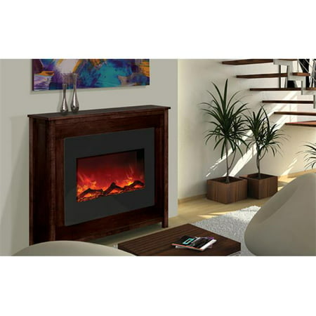 Amantii ZECL-30-3226-ESPRESSO 30 In. Fireplace With Espresso Stained Mantle