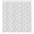 thumbnail image 3 of Ambesonne Shark Shower Curtain, Big Small Sketch Fishes, 69"Wx75"L, Black White, 3 of 3