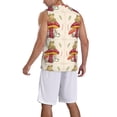 thumbnail image 2 of Naloa Frog Sitting On Mushroom Basketball Jersey Reversible Men's Mesh Athletic Sports Shirts Training Practice S-4XLSmall, 2 of 6