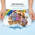 thumbnail image 3 of Yiaed Rainbow Animals on Noah's Ark Print Boys' Boxer Briefs Cotton Casual Stretch Comfort Boys Boxers - Kids Boxer Briefs Underwear for Boys (6-18)-X-Small, 3 of 5