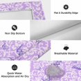 thumbnail image 5 of Purple Butterflies Flowers Outdoor Rug 3x5 Ft, Non Slip Washable Area Rug, Boho Vintage Floral Botanical Patio Rugs Carpet Runner, Large Floor Mat for Indoor/Outdoor Deck Porch Camping, 5 of 8