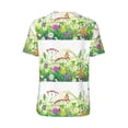 thumbnail image 3 of Balery Plants and Insects Baseball Jersey for Men Casual Button Down Shirts Short Sleeve Active Team Sports Uniform-X-Large, 3 of 9
