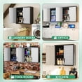 thumbnail image 4 of IKIMI Heavy Duty Metal Garage Storage Cabinet System with Wall Cabinets and Wheels, Gray, 6-Piece Set, 4 of 9