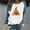 Blue, variant on VKEKIEO Cropped Sweatshirts For Women Crew Neck Long Sleeve Printed Walking Blue 100%Polyester Sweatshirts For Women
