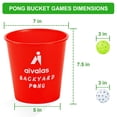 thumbnail image 3 of Set de juego Aivalas Yard Pong Toss con 12 baldes y pelotas luminosos, 3 of 7