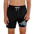 thumbnail image 4 of Kids Swim Trunks Compression Liner Black Swim Shorts Quick Dry Boys Beach Shorts 7-8 Years Boys Shorts, 4 of 4