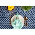 thumbnail image 2 of Nautical Blue Lattice Tablecloth 70 Round, 2 of 8