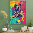 thumbnail image 2 of Norwegian Elkhound Dog Stretched Canvas Size 8x12 Tennis Canvas – Cute Norwegian Elkhound Canvas Wall Art of Puppy Playing Tennis, Perfect for Dog and Sports Fans, 2 of 5
