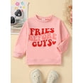 thumbnail image 3 of Musuos Kids Baby Girl Sweatshirt 12 18 24M 3 4 5T  Valentine's Day Letter Print Long Sleeve Pullovers Autumn Tops for Toddler, 3 of 10