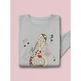 thumbnail image 3 of Music Treble Clef Sweatshirt Women -Image by Shutterstock, Female 5X-Large, 3 of 4