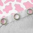 thumbnail image 4 of Manfei Girls Cow Print Black Out Curtains, White Pink Abstract Curtains Pack of 2 (42x63 Each), Chic Fashion Bedroom Curtains, Window Curtains Decor, 4 of 6