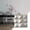Bright Coat Chrome, variant on 19 5/8"W x 19 5/8"H Benson EnduraWall Decorative 3D Wall Panel (Covers 2.67 Sq. Ft.)